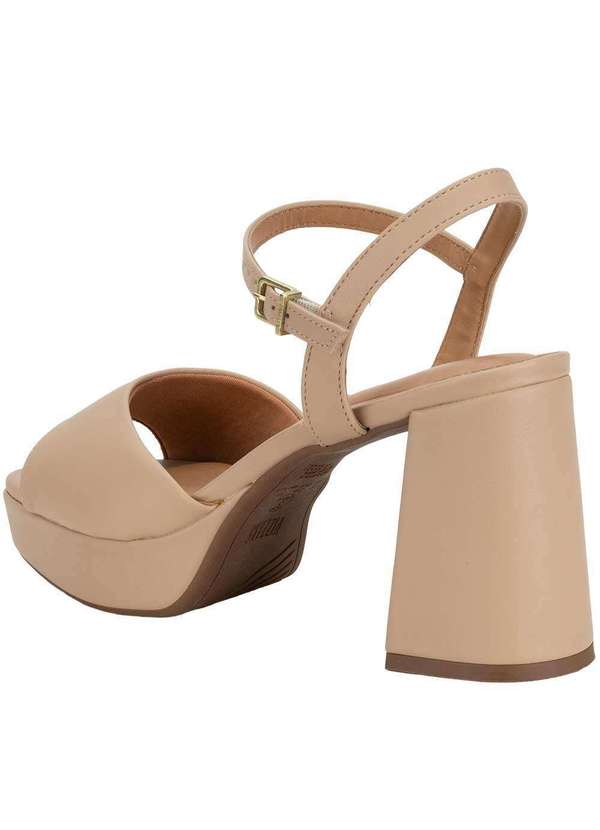 Vizzano - Sandália Feminina Meia Pata Vizzano 6472207 Bege 3