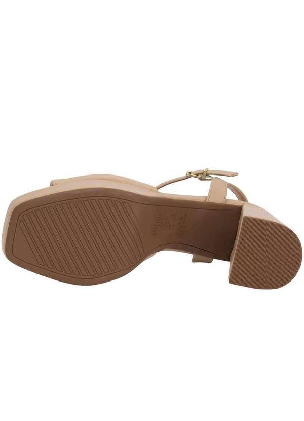 Vizzano - Sandália Feminina Meia Pata Vizzano 6472207 Bege 4