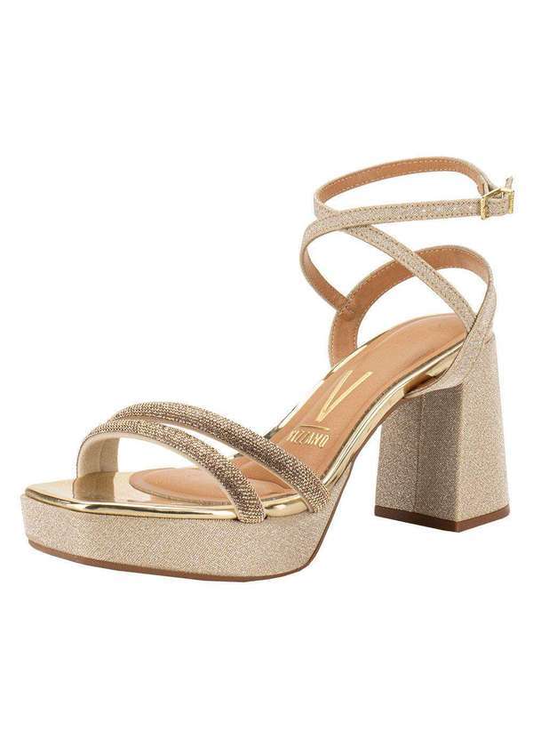 Vizzano - Sandália Feminina Meia Pata Vizzano 6472213 - Ouro