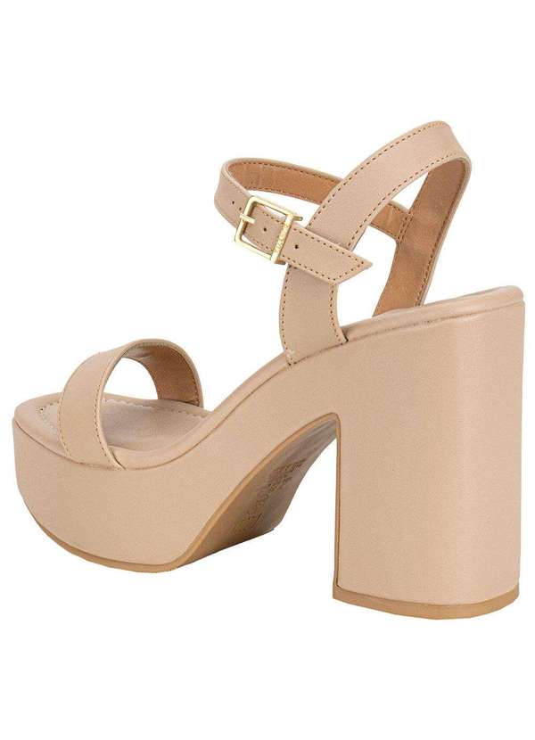 Vizzano - Sandália Feminina Meia Pata Vizzano 6541100 Bege 3