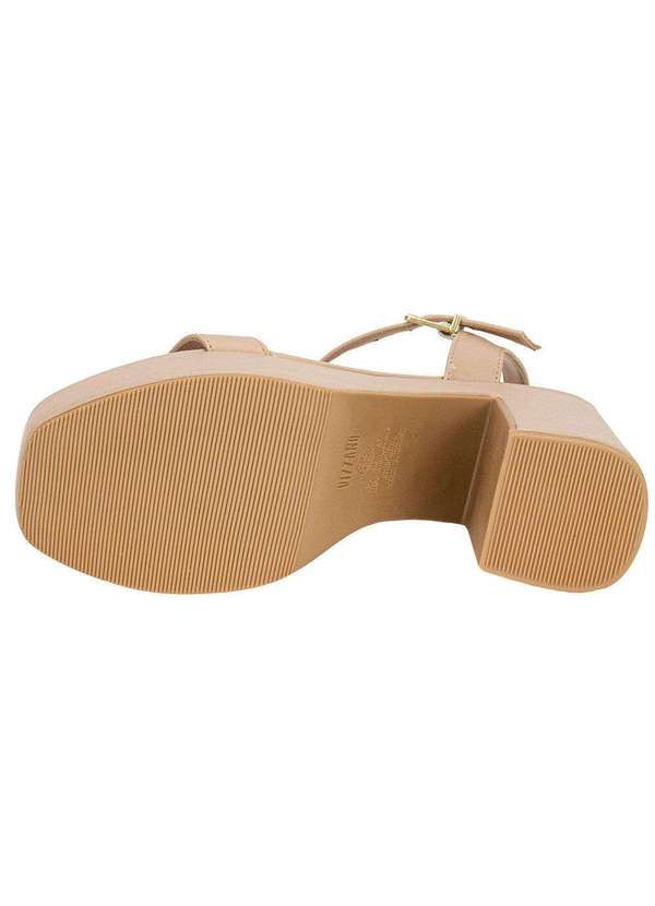 Vizzano - Sandália Feminina Meia Pata Vizzano 6541100 Bege 4