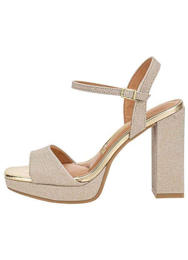 Vizzano - Sandália Feminina Meia Pata Vizzano 6551100 - Ouro 2