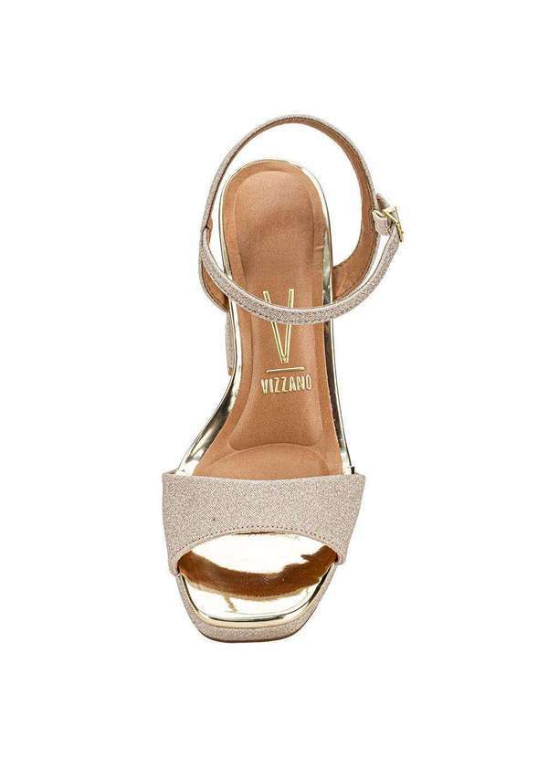 Vizzano - Sandália Feminina Meia Pata Vizzano 6551100 - Ouro 5