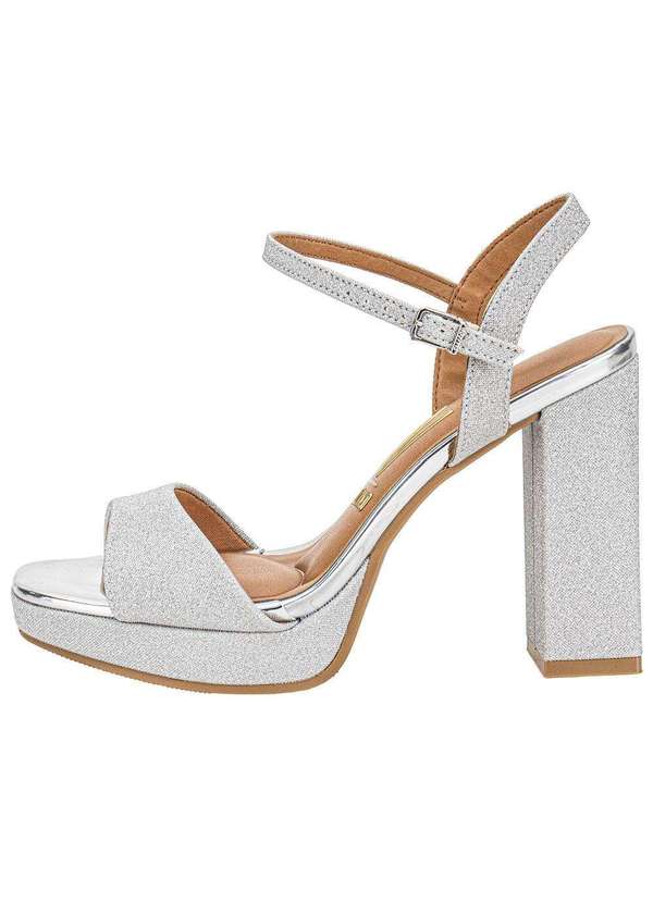 Vizzano - Sandália Feminina Meia Pata Vizzano 6551100 - Prata 2
