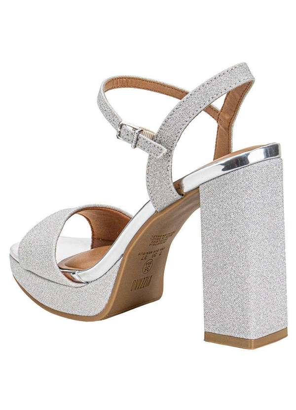 Vizzano - Sandália Feminina Meia Pata Vizzano 6551100 - Prata 3