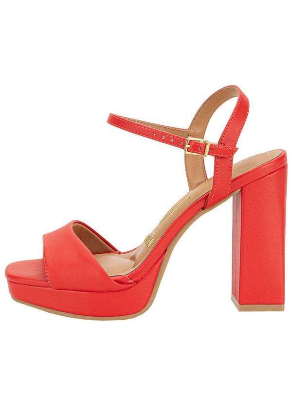 Vizzano - Sandália Feminina Meia Pata Vizzano 6551100 - Vermelho 2
