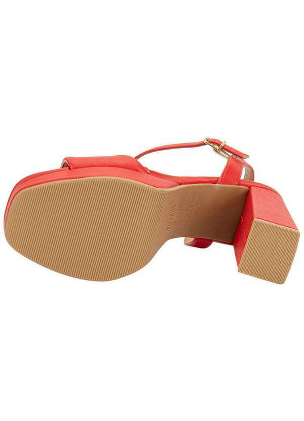 Vizzano - Sandália Feminina Meia Pata Vizzano 6551100 - Vermelho 4