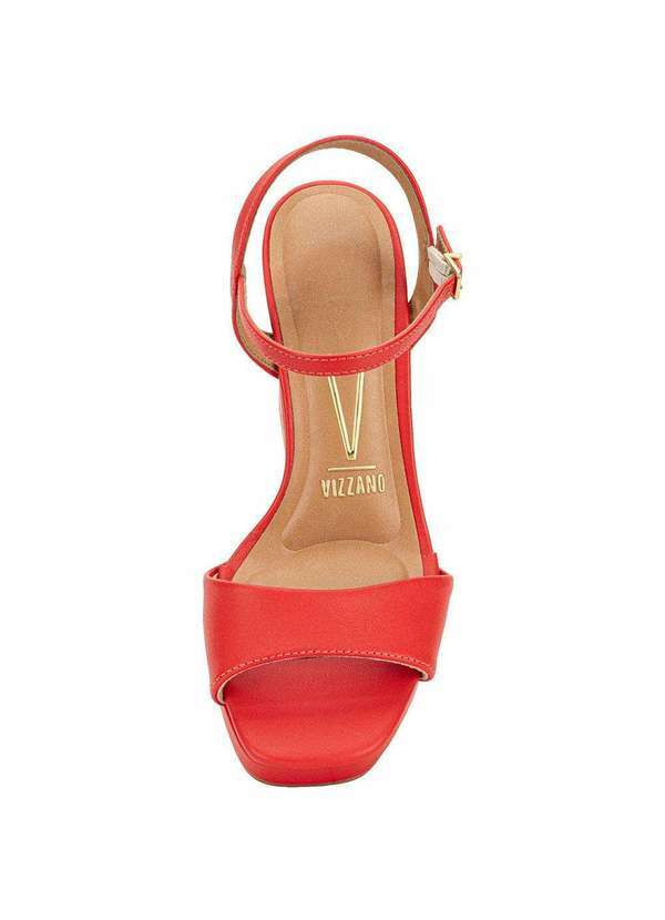 Vizzano - Sandália Feminina Meia Pata Vizzano 6551100 - Vermelho 5