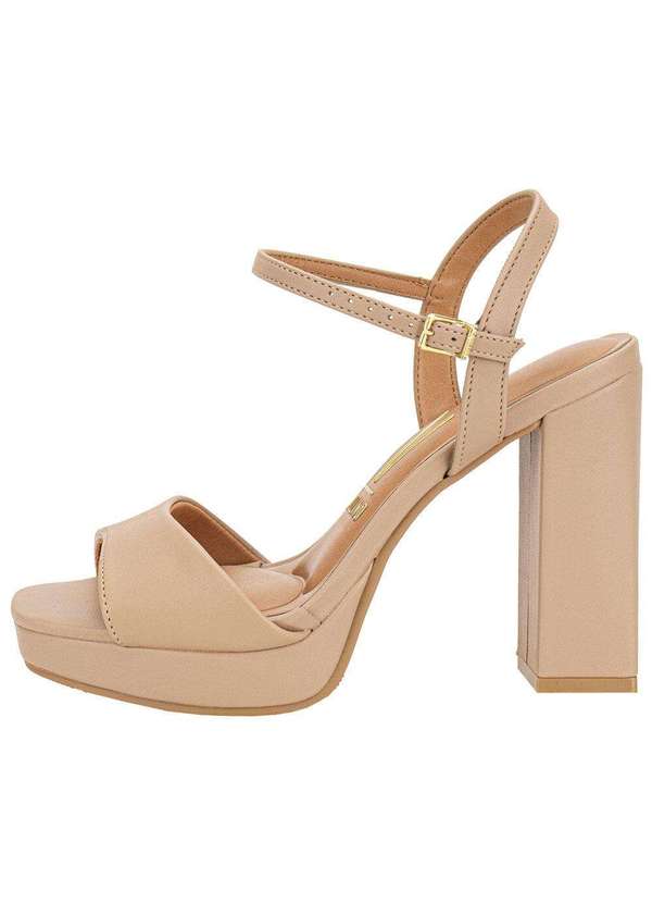 Vizzano - Sandália Feminina Meia Pata Vizzano 6551100 - Bege 2