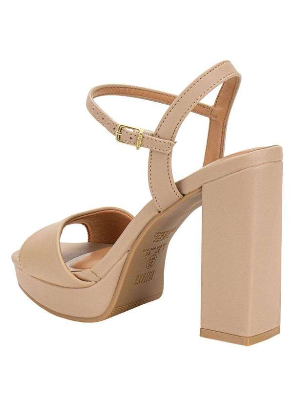Vizzano - Sandália Feminina Meia Pata Vizzano 6551100 - Bege 3