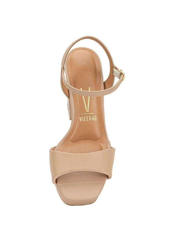 Vizzano - Sandália Feminina Meia Pata Vizzano 6551100 - Bege 5