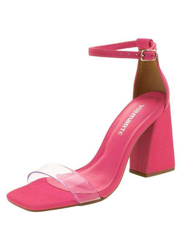 Via Marte - Sandália Feminina Salto Alto Via Marte - 2118802 - Pink