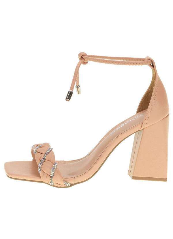 Via Marte - Sandália Feminina Salto Alto Via Marte - 2214603 - Bege 2