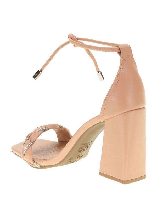 Via Marte - Sandália Feminina Salto Alto Via Marte - 2214603 - Bege 3