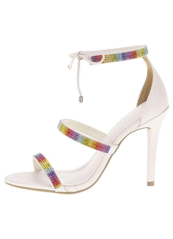 Via Marte - Sandália Feminina Salto Alto Via Marte - 2216102 Marfim 2