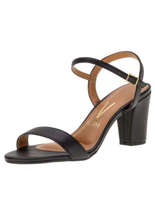 Vizzano - Sandália Feminina Salto Alto Vizzano - 6262474 - Preto