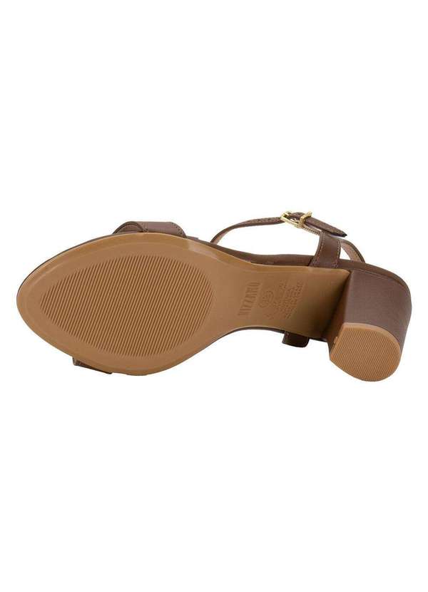 Vizzano - Sandália Feminina Salto Alto Vizzano - 6262474 - Café 4