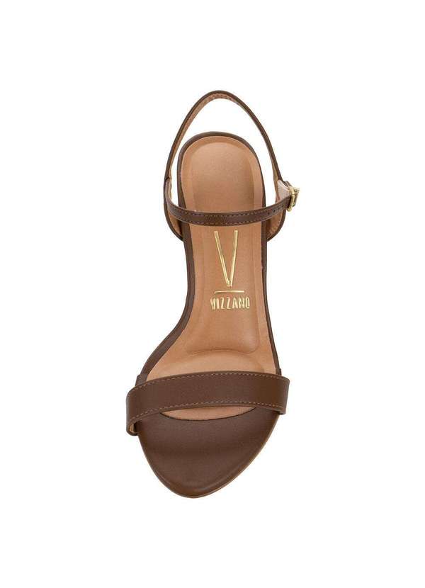 Vizzano - Sandália Feminina Salto Alto Vizzano - 6262474 - Café 5