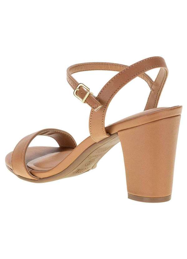 Vizzano - Sandália Feminina Salto Alto Vizzano - 6262474 - Camel 3