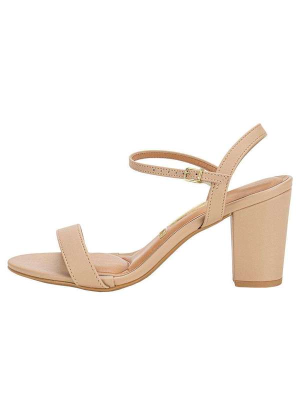 Vizzano - Sandália Feminina Salto Alto Vizzano - 6262474 Bege 01 2
