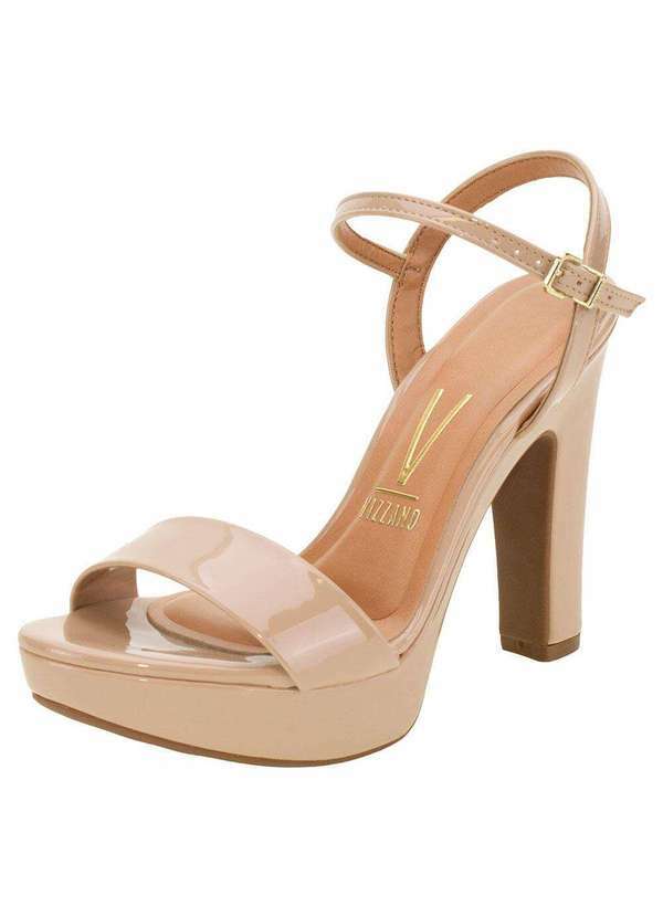 Vizzano - Sandália Feminina Salto Alto Vizzano - 6292100 - Bege 01