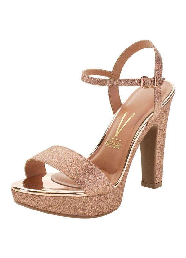 Vizzano - Sandália Feminina Salto Alto Vizzano - 6292200 - Bronze