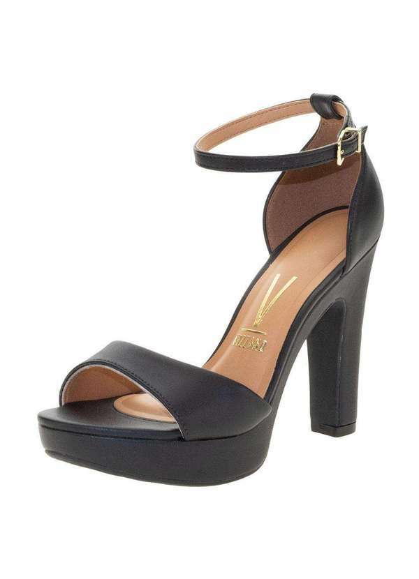 Vizzano - Sandália Feminina Salto Alto Vizzano - 6292217 - Preto