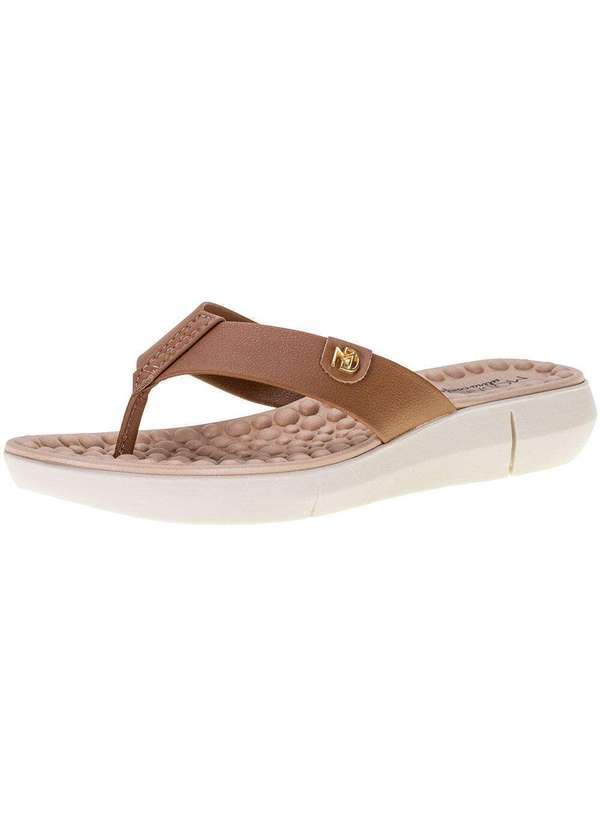 Modare - Sandália Feminina Salto Baixo Modare - 7142106 Camel 01