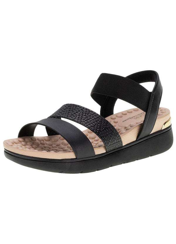 Modare Sandália Feminina Salto Baixo Modare 7151119 Preto