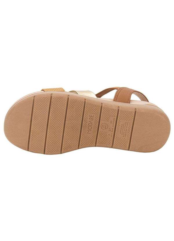 Modare - Sandália Feminina Salto Baixo Modare - 7151119 - Camel 4