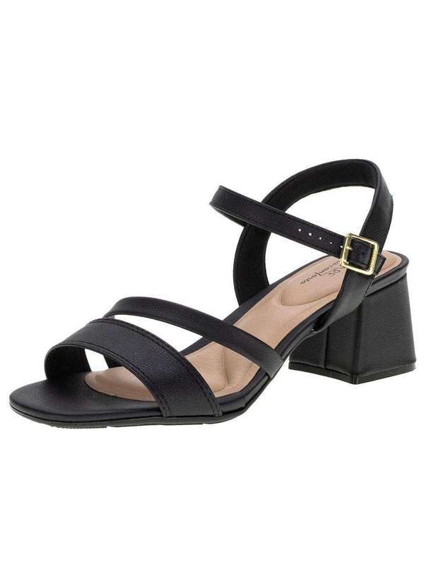 Modare - Sandália Feminina Salto Baixo Modare - 7172101 - Preto