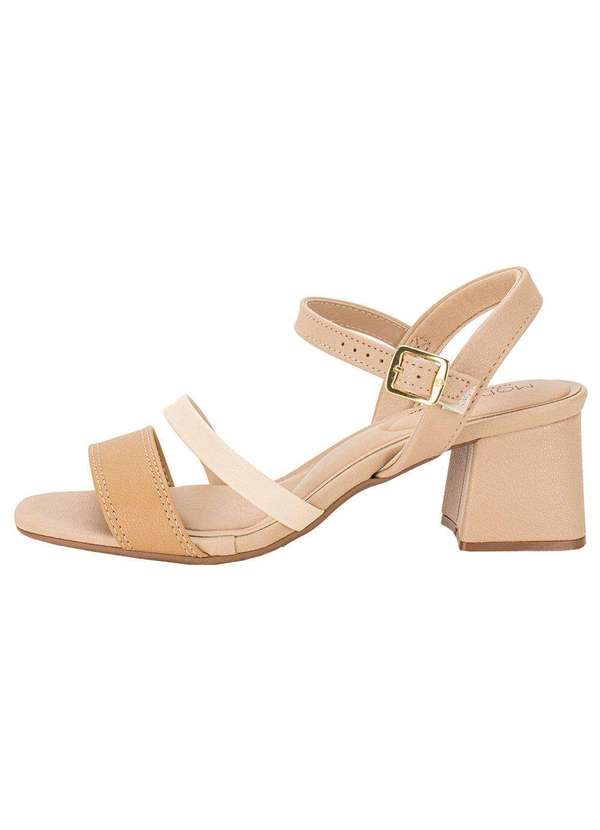 Modare - Sandália Feminina Salto Baixo Modare - 7172101 - Bege 01 2