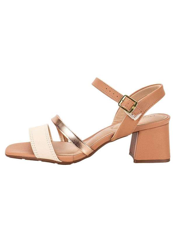Modare - Sandália Feminina Salto Baixo Modare - 7172101 - Bronze 2