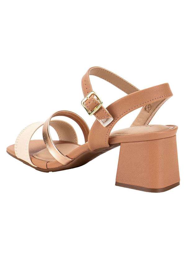 Modare - Sandália Feminina Salto Baixo Modare - 7172101 - Bronze 3