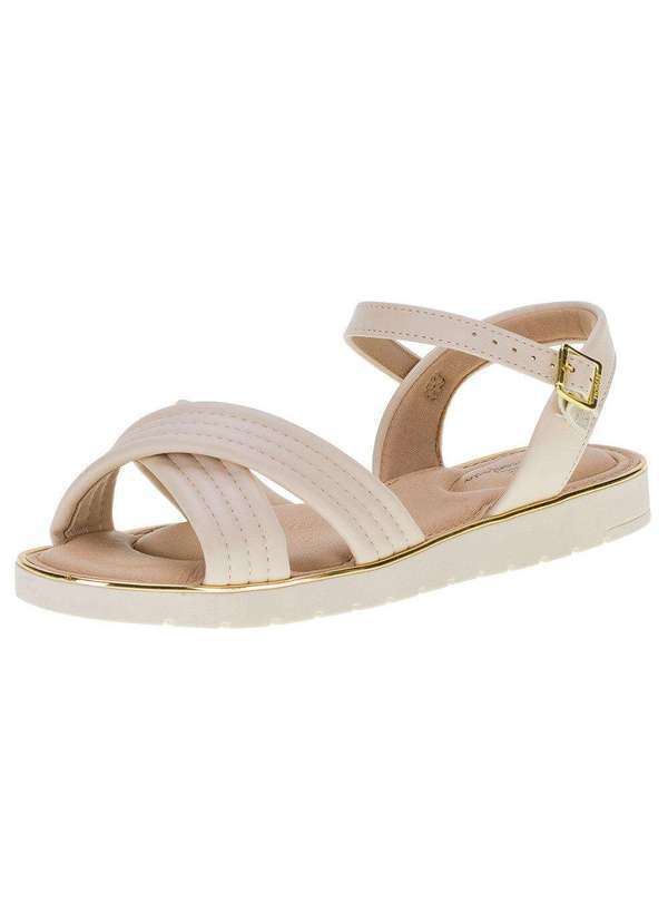 Modare - Sandália Feminina Salto Baixo Modare - 7175104 - Natural