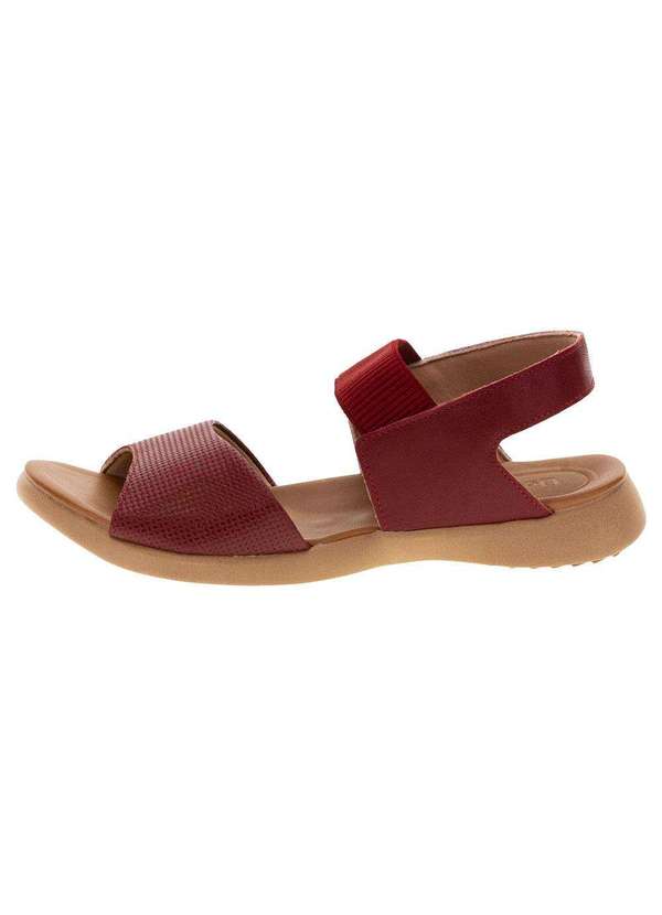 Usaflex - Sandália Feminina Salto Baixo Usaflex - Aa2415 - Vermelho 2