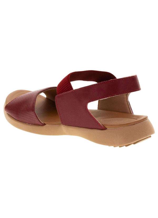 Usaflex - Sandália Feminina Salto Baixo Usaflex - Aa2415 - Vermelho 3