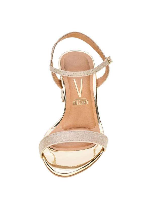Vizzano - Sandália Feminina Salto Baixo Vizzano - 6291900 - Dourado 5