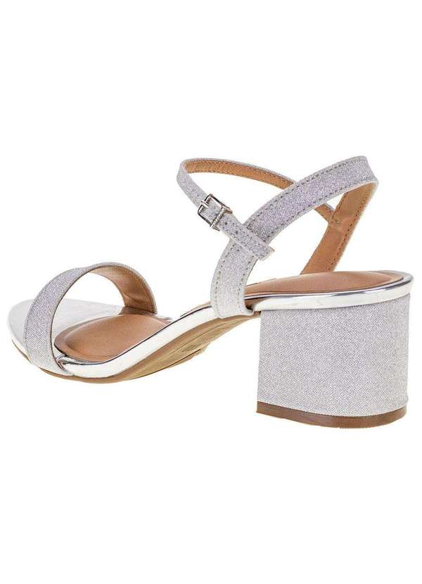 Vizzano - Sandália Feminina Salto Baixo Vizzano - 6291900 - Prata 01 3