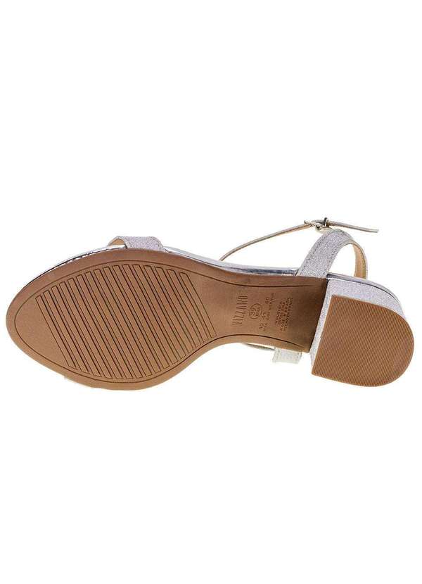 Vizzano - Sandália Feminina Salto Baixo Vizzano - 6291900 - Prata 01 4