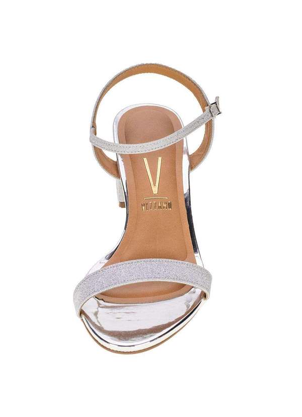 Vizzano - Sandália Feminina Salto Baixo Vizzano - 6291900 - Prata 01 5