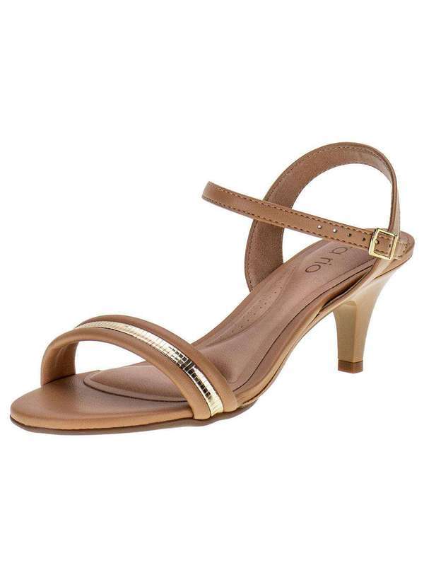 Beira Rio - Sandália Feminina Salto Fino Beira Rio - 83081431 - Caramelo