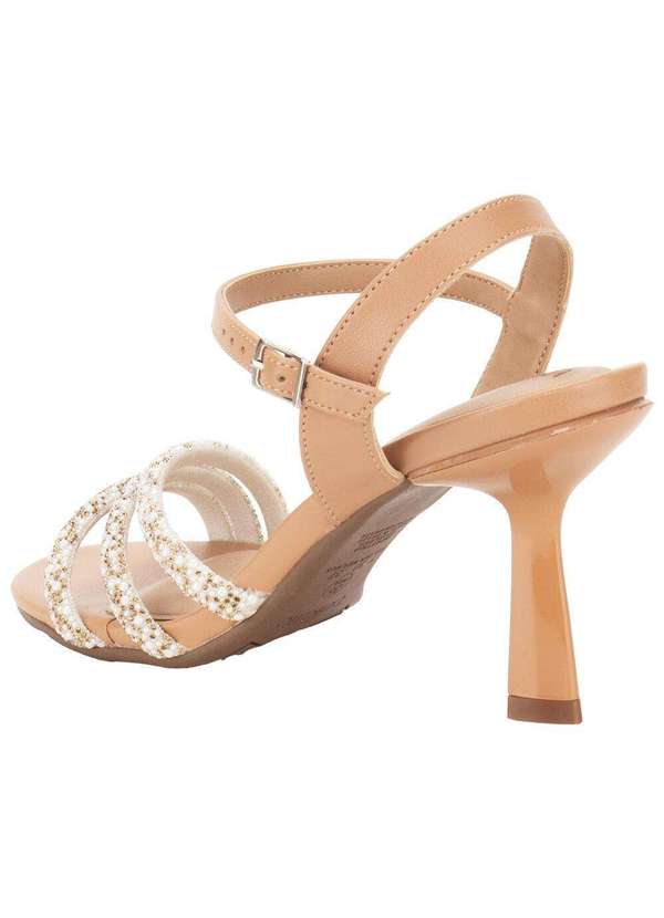 Beira Rio - Sandália Feminina Salto Fino Beira Rio 8545 - Salmão 3