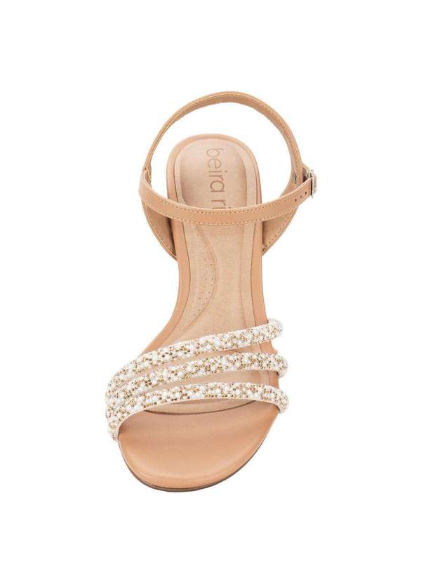 Beira Rio - Sandália Feminina Salto Fino Beira Rio 8545 - Salmão 4