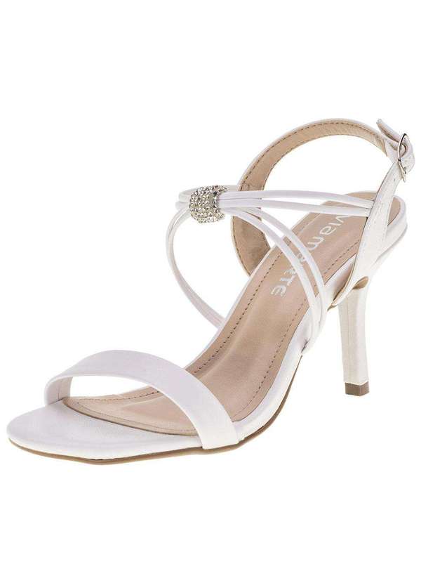 Sandália Feminina Salto Fino Via Marte 2318604 Branco Clovis