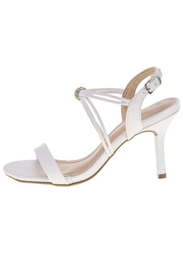 Sandália Feminina Salto Fino Via Marte 2318604 Branco Clovis