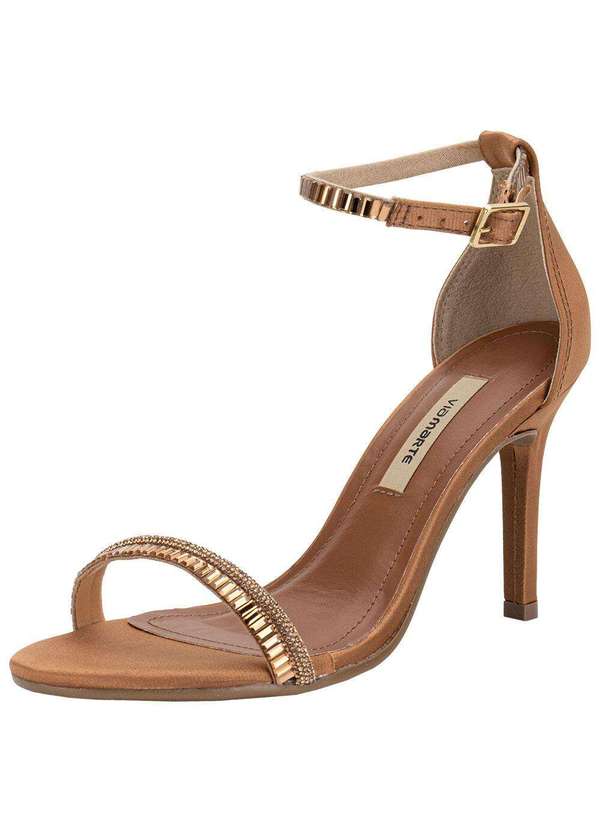 Via Marte - Sandália Feminina Salto Fino Via Marte 282001 Camel 1