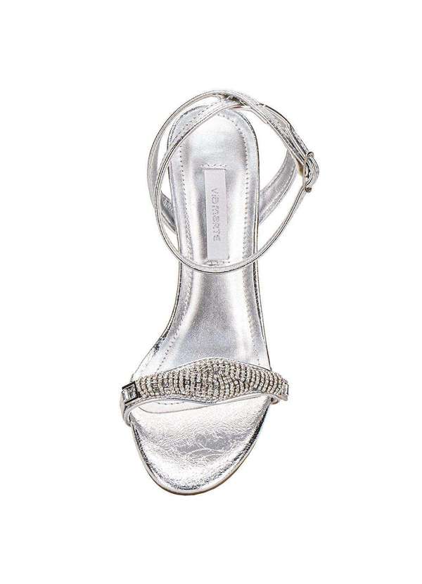 Via Marte - Sandália Feminina Salto Fino Via Marte 282004 Prata 5