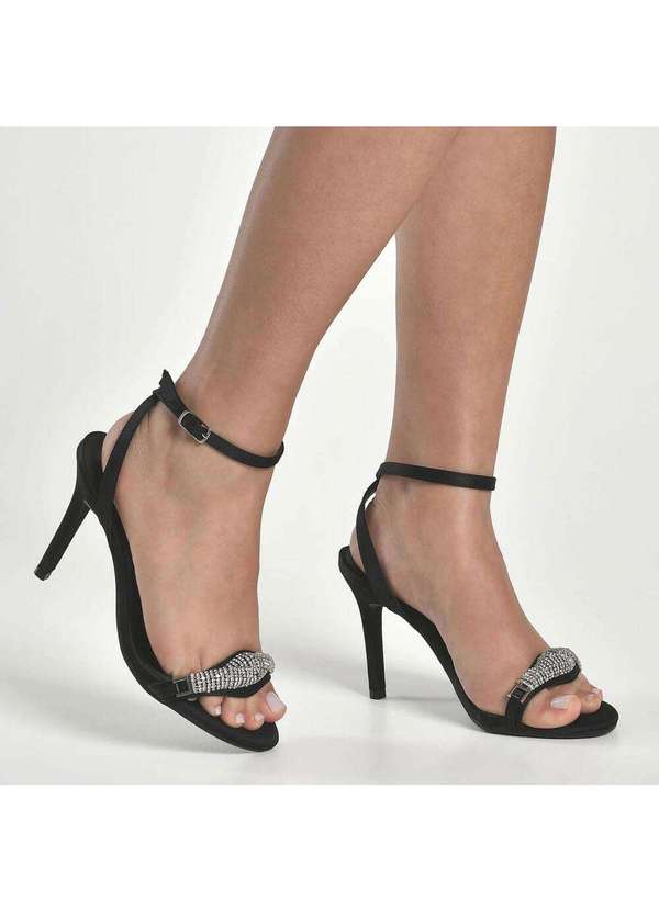 Via Marte - Sandália Feminina Salto Fino Via Marte 282004 Preto/Nobuck 2