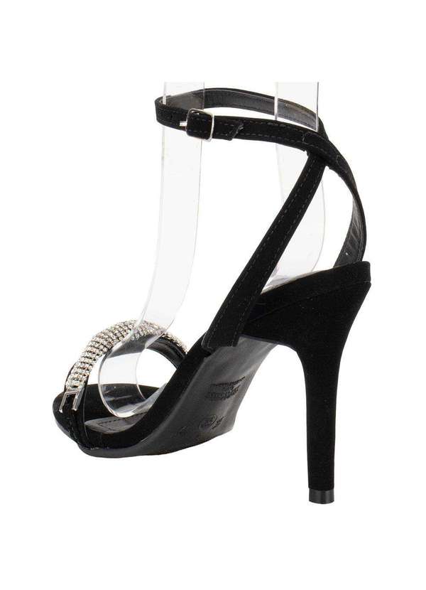 Via Marte - Sandália Feminina Salto Fino Via Marte 282004 Preto/Nobuck 3